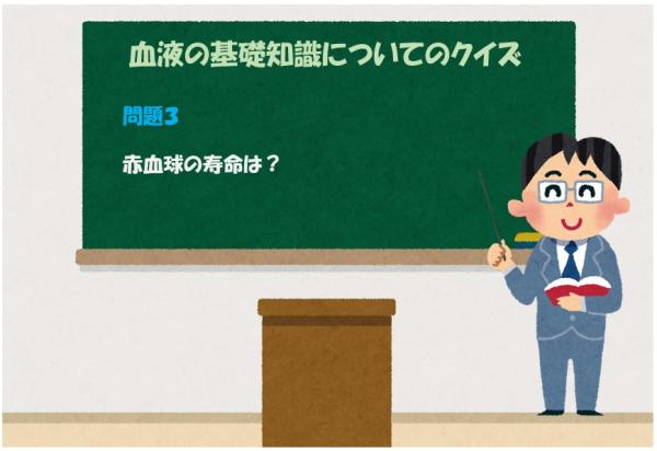 赤血球の寿命は？