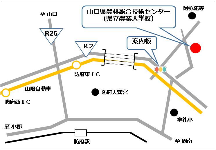 農大位置図