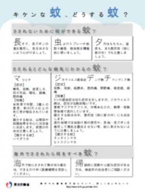 キケンな蚊、どうする蚊？
