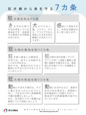 狂犬病から身を守る7ヵ条