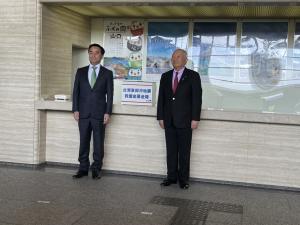 「山口県台湾東部沖地震救援金」に係る募金箱設置式