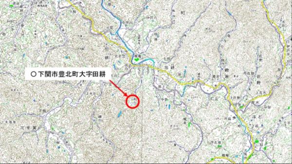 下関市豊北町位置図