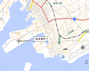 発見場所・位置図