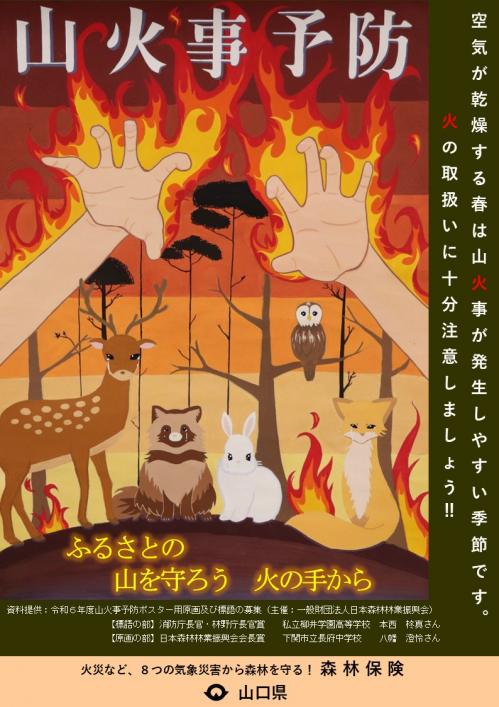 山火事予防リーフレット