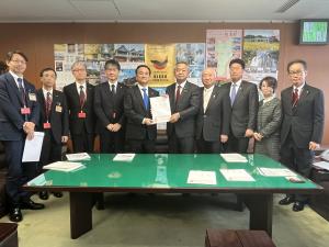 国道9号（山口市阿東篠目～宮野上間）の新規事業化等に向けた山口県と期成同盟会による合同中央要望