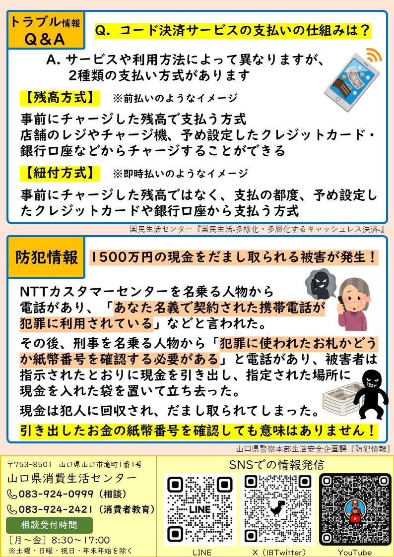 やまくら通信291号裏