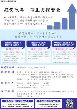 経営改善・再生支援資金フライヤー
