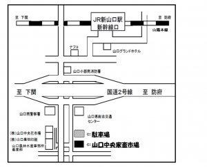 駐車場の配置です。