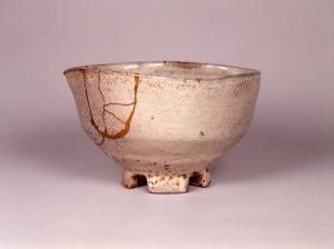 萩割高台茶碗
