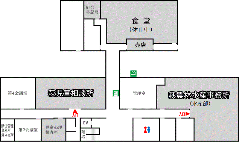 総合庁舎２階案内図