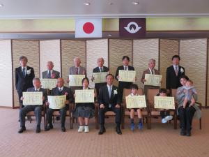 令和７年度環境保全活動功労者等知事表彰全体写真