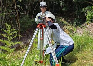 治山現場における監督業務体験