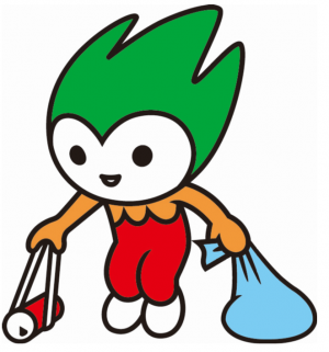 ちょるる　クリーンアップ活動のイラスト