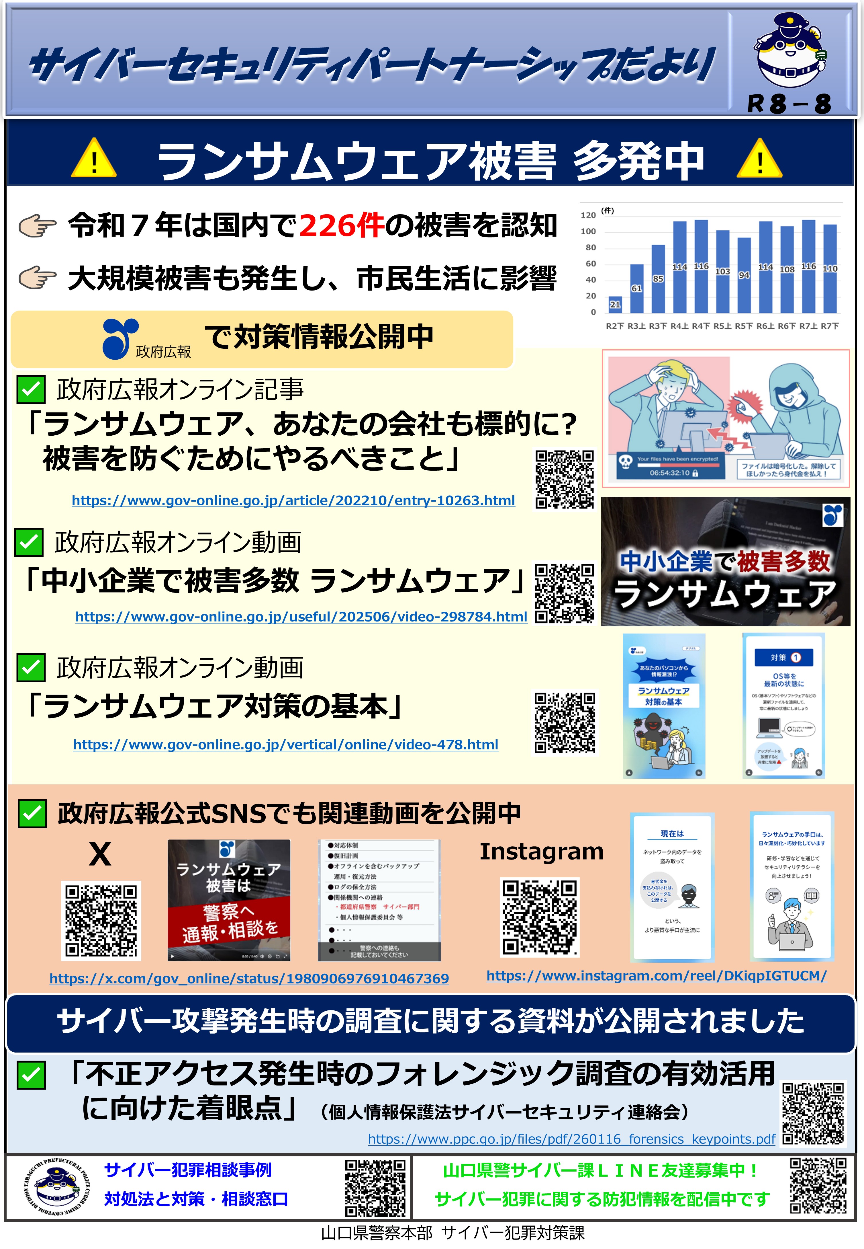 ランサムウェア被害多発中