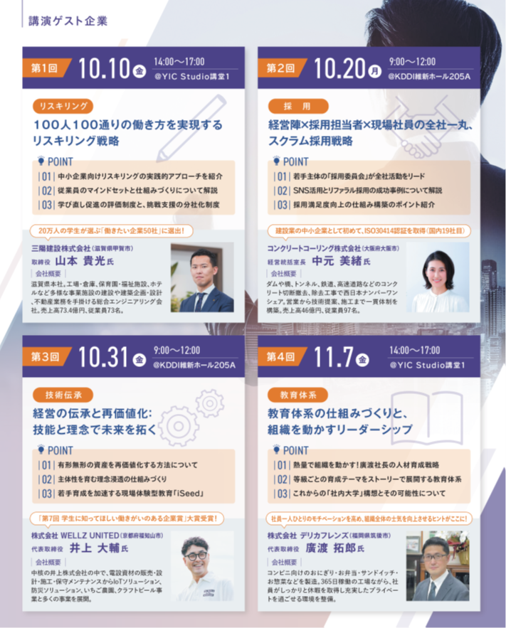 やまぐち人的資本経営研究会のチラシ