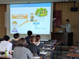 開発中の営農計画作成ツールを説明