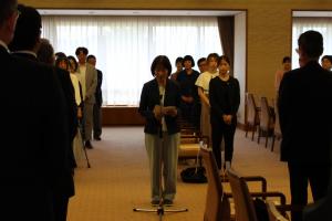 助成金交付団体代表あいさつの様子