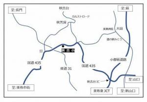 秋吉小学校の位置図