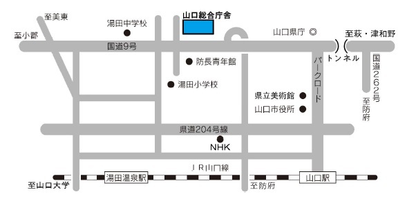 山口県民局位置図