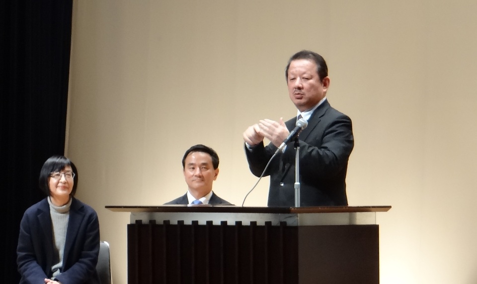 山口県ろうあ連盟赤井理事長の祝辞