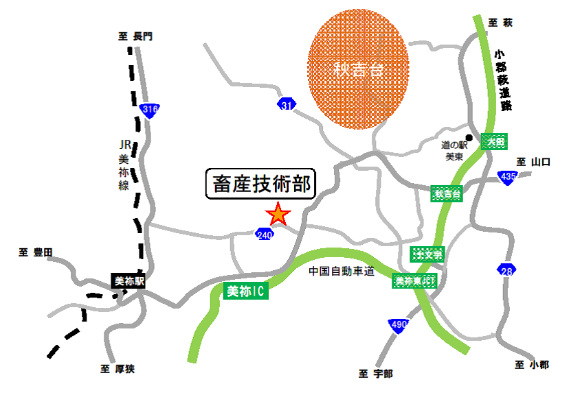 畜産技術部地図