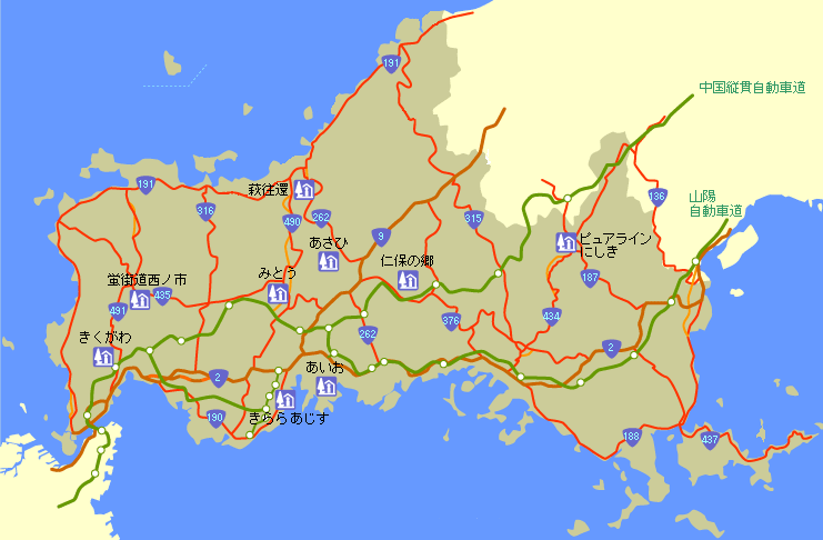 道の駅位置図