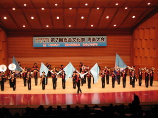周陽中学校マーチング